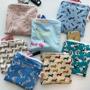 Dachshund Print Zip Pouch